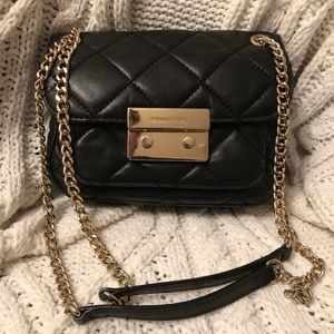 Michael Kors Convertible Black Quilted Crossbody